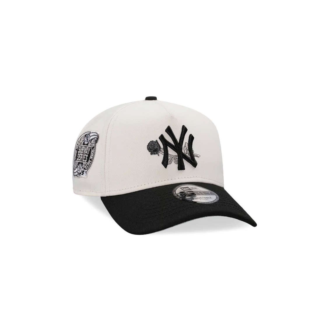 New York Yankees – 9FORTY A-Frame – Cream/Black "Dark Floral"