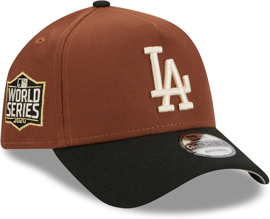 Los Angeles Dodgers New Era Brown Harvest A-Frame 9FORTY Adjustable Hat