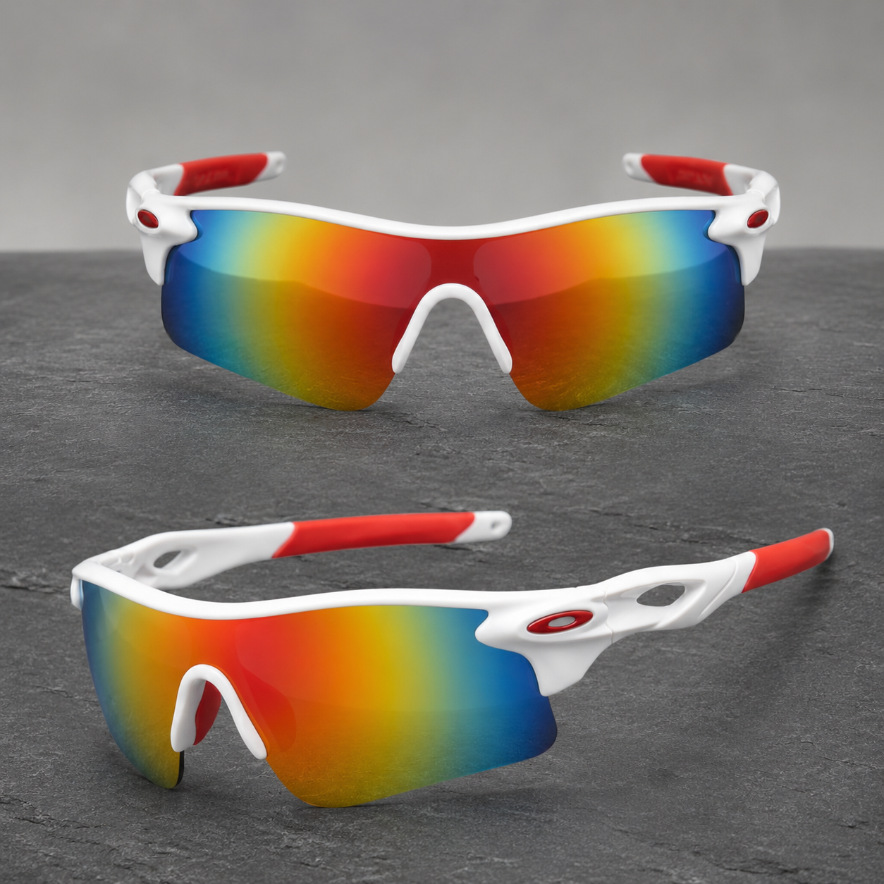 Sport Wrap – White Red / Mirrored Orange