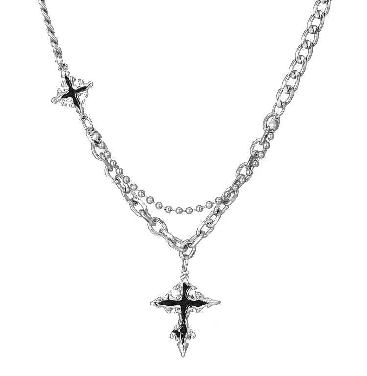 Men Cross Pedle Streetwear Necklace