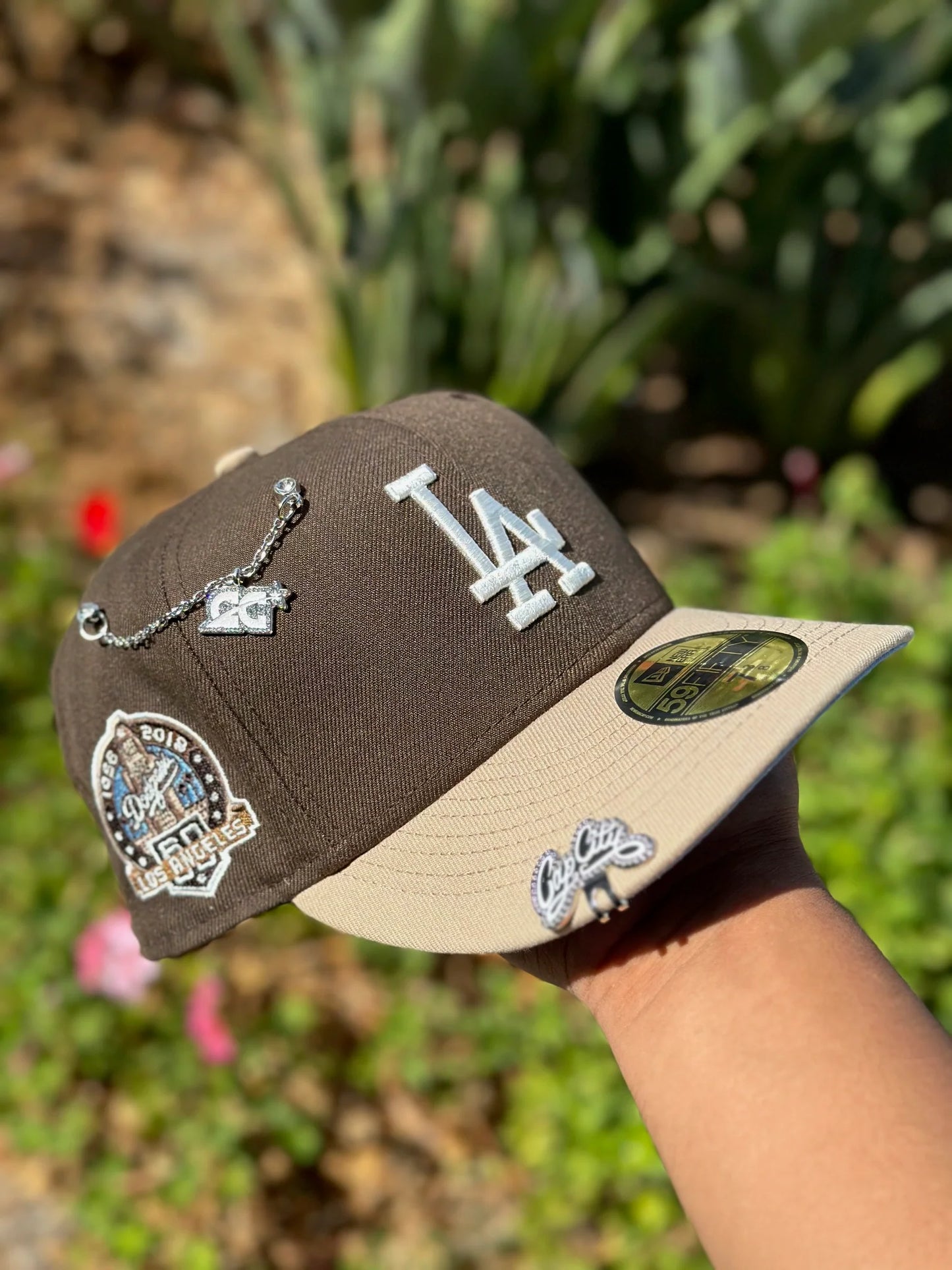 Brown & Khaki New Era LA Snapback Cap