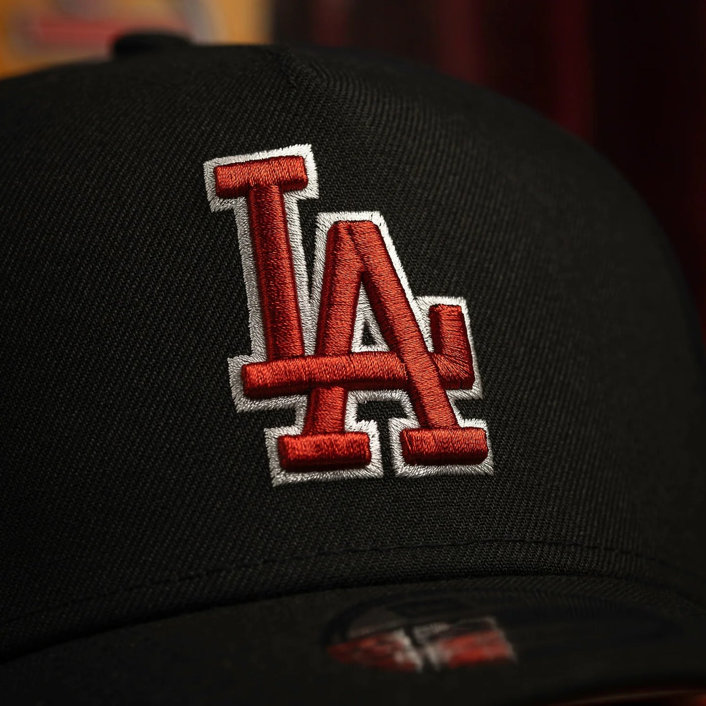 LOS ANGELES DODGERS MLB BLACK RED UV / NEW ERA