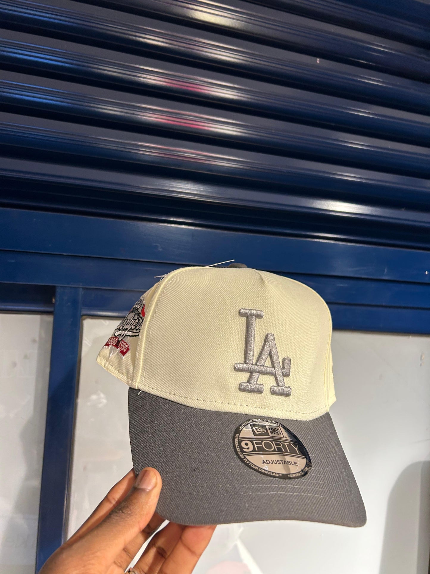 Los Angeles Dodgers New Era 9FORTY – Two-Tone Anniversary – Cream/Gunmetal