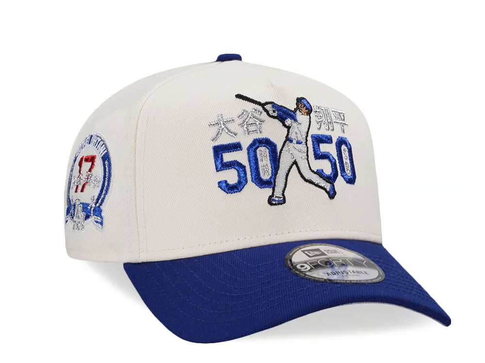 New Era Los Angeles Dodgers Shohei Ohtani 50/50 Season Chrome Two-Tone Edition 9Forty A-Frame Snapback Hat