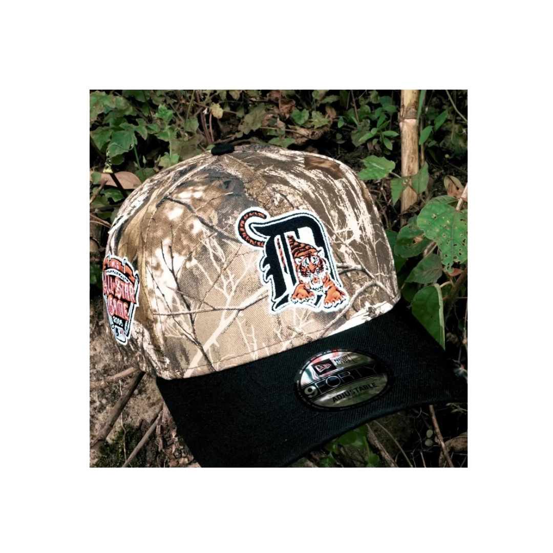 DETROIT TIGERS MLB TREE EDGE BLACK TWO TONE GREY UV