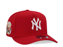 New York Yankees New Era 9FORTY – World Series Trophy Patch – Scarlet Red