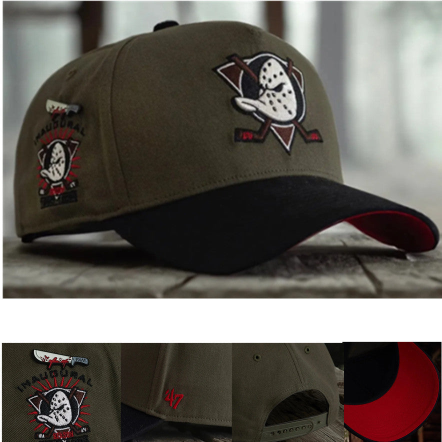 NHL Anaheim Ducks Sure Shot Snapback '47 MVP Vintage Sandalwood model