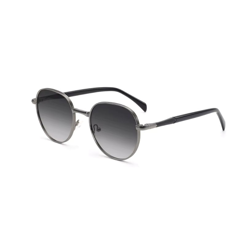 retro-vintage round metal sunglasses