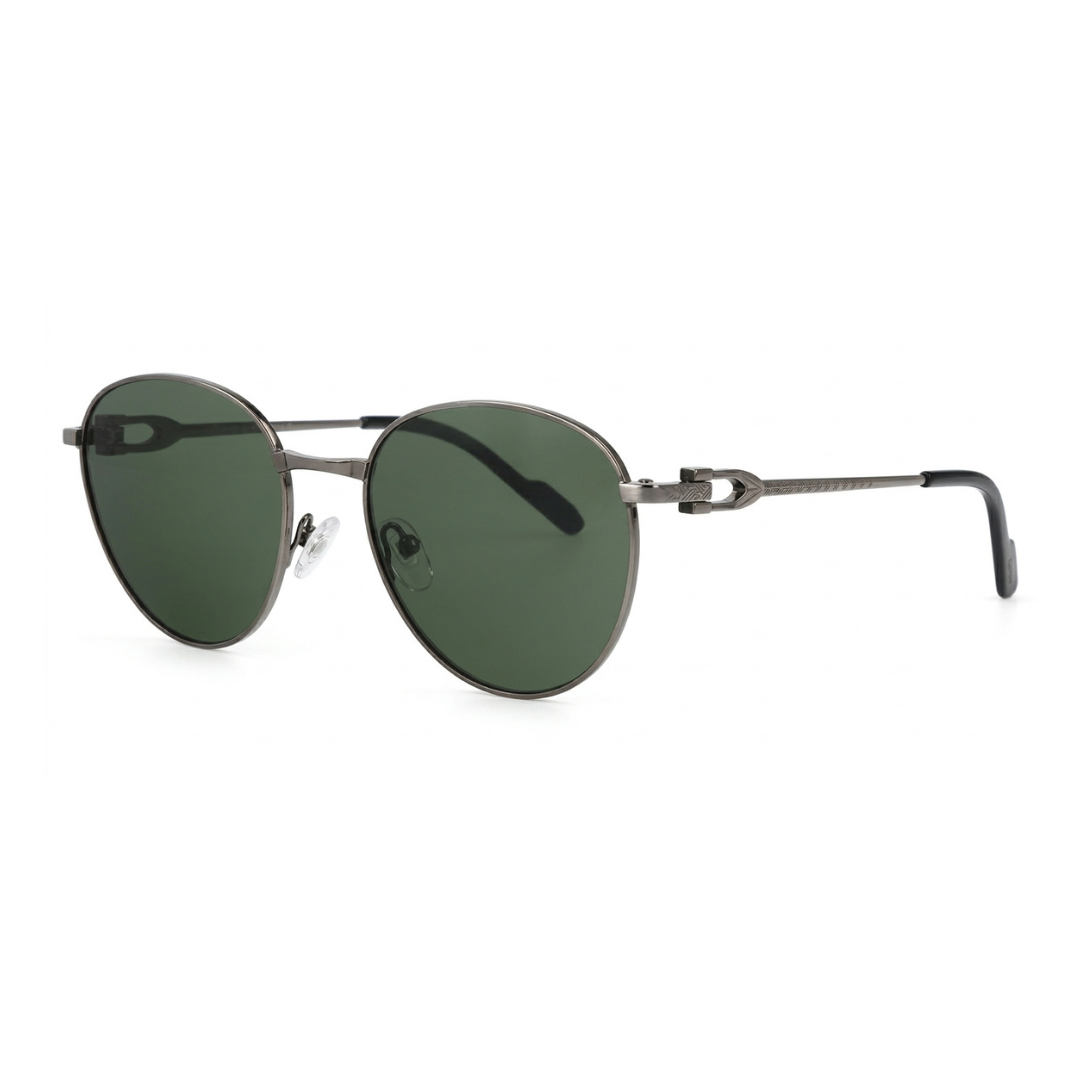 oval metal-frame sunglasses