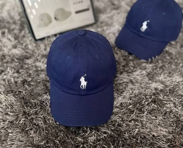 Polo Ralph Lauren Signature Cotton Chino Baseball Cap in refined navy blue