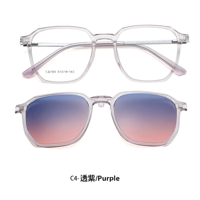 2-in-1 magnetic clip-on eyewear set