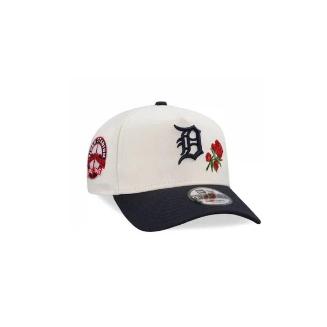 New Era Detroit Tigers "Chrome Black Roses" 9FORTY A-Frame Snapback Hat