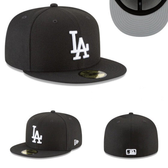 LA Dodgers Black New Era Cap