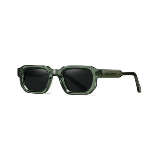Thick Geometric – Translucent Olive / Dark Grey