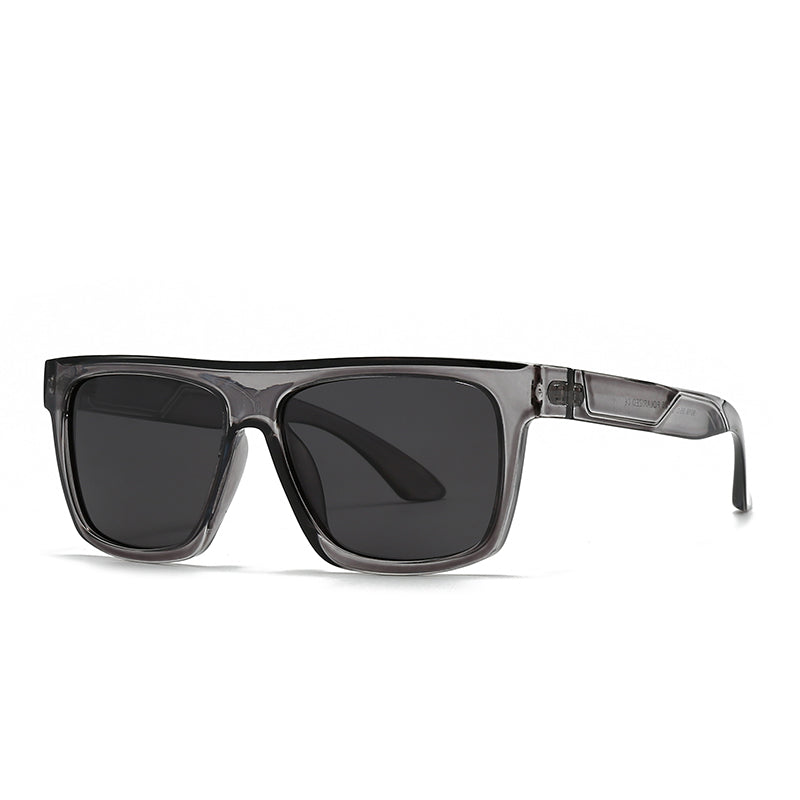 Oversized Flat-Top Square Sunglasses