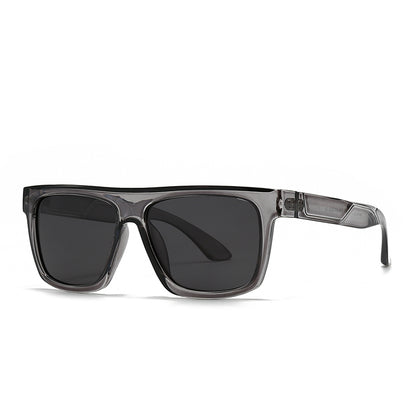 Oversized Flat-Top Square Sunglasses