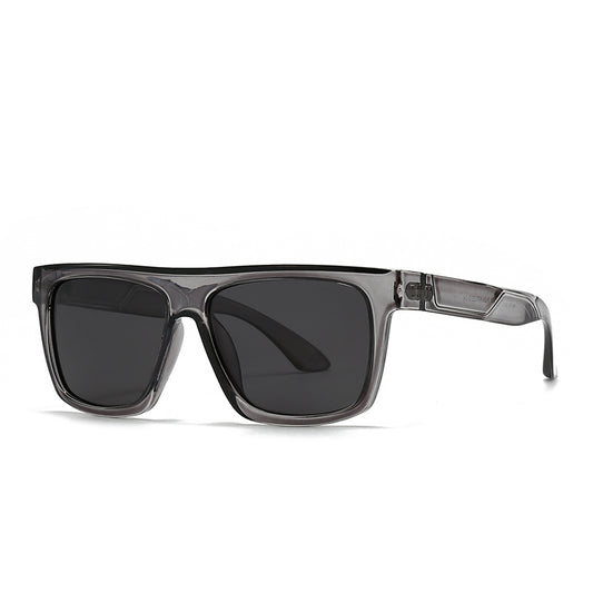 Oversized Flat-Top Square Sunglasses