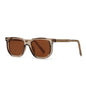 Translucent Heritage Square Sunglasses(Brown)