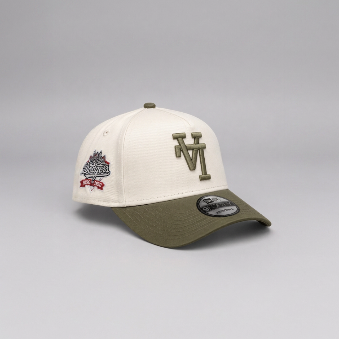Los Angeles Dodgers Inverted – 9FORTY – Off-White/Olive
