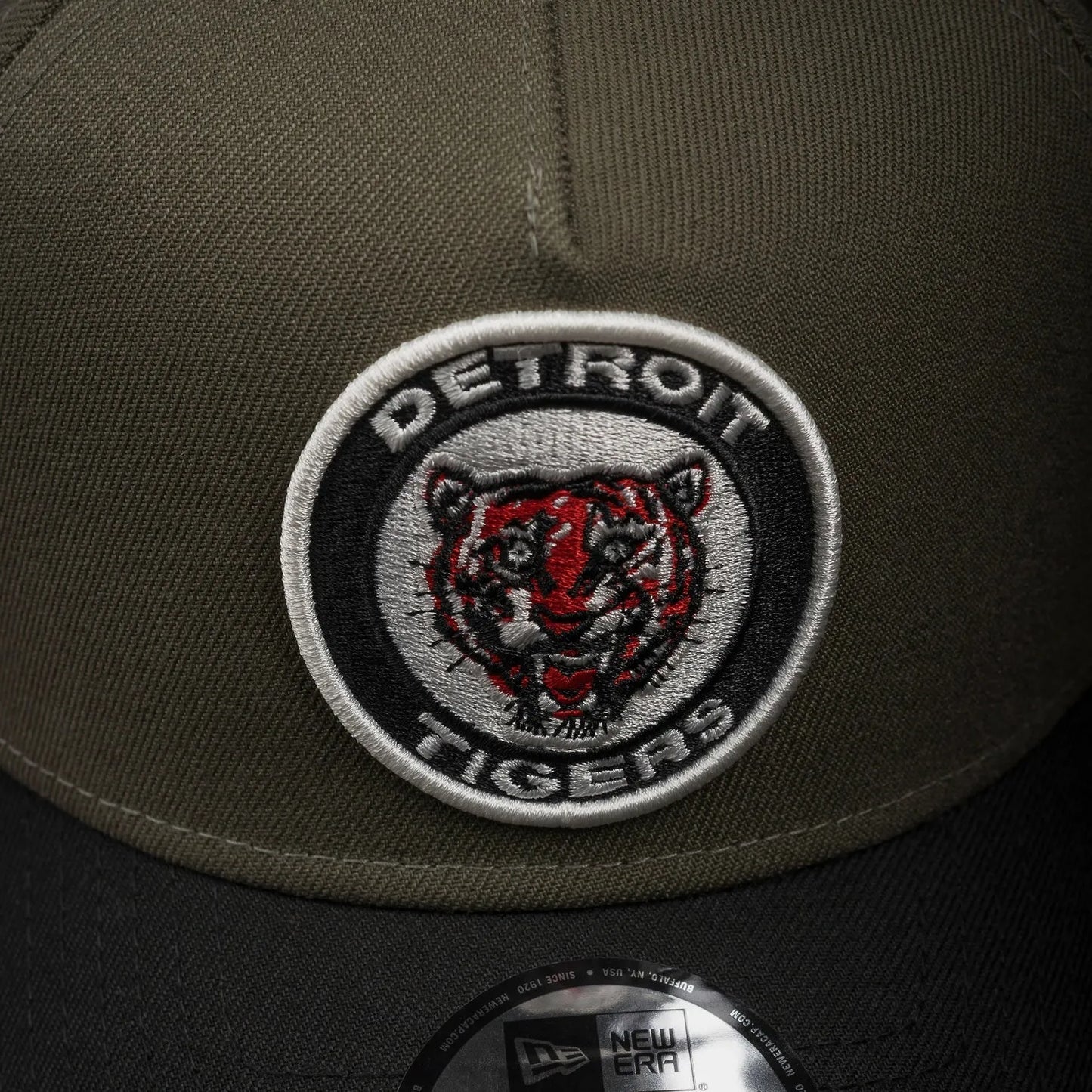 DETROIT TIGERS MLB OLIVE RED UV / NEW ERA 9FORTY A-FRAME