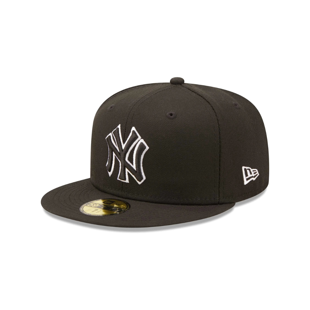 New York Yankees – 59FIFTY Fitted – Black/White Outline