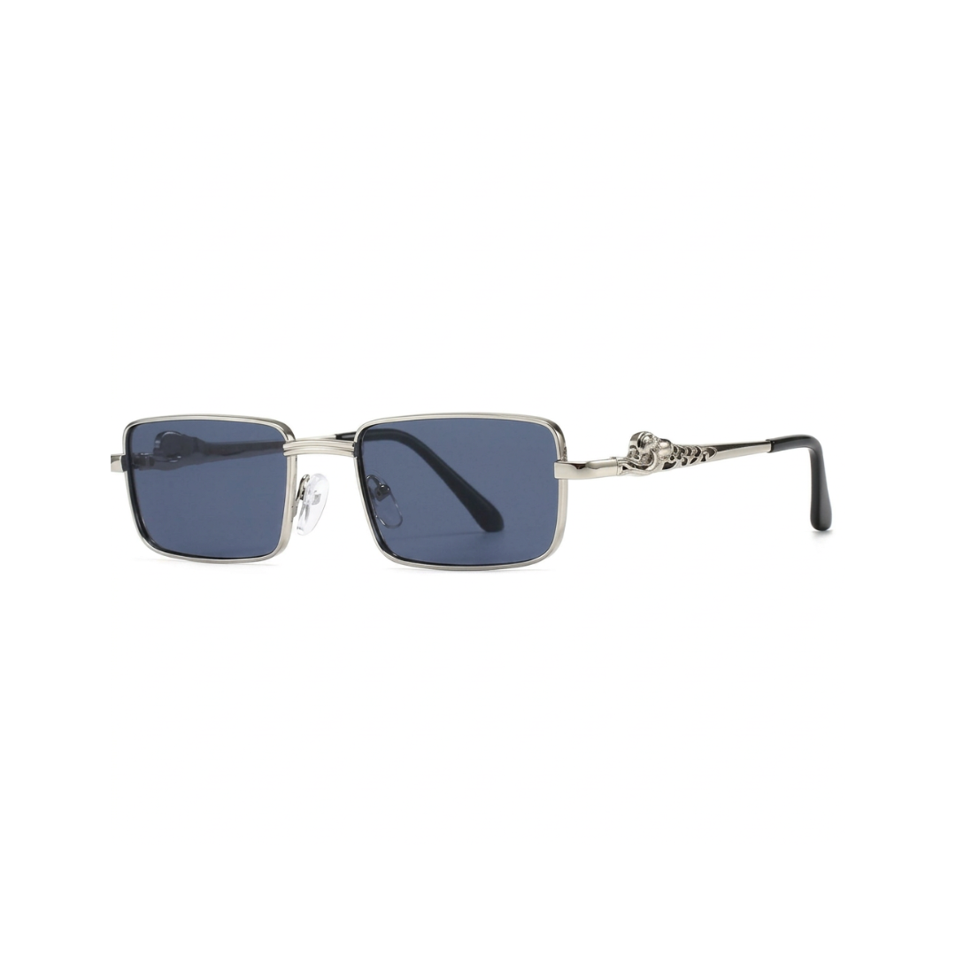 Narrow Rectangular – Silver / Dark Grey