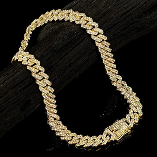 Cuban Link Chain Necklace Iced Out Jewelry Necklace