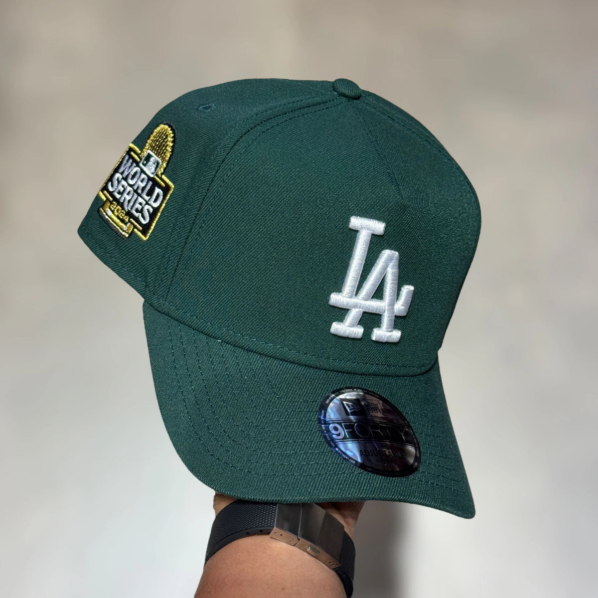 NEW ERA 9FORTY A-FRAME MLB WS 24 LOS ANGELES DODGERS GREEN