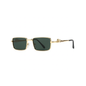 Narrow Rectangular – Gold / Dark Green