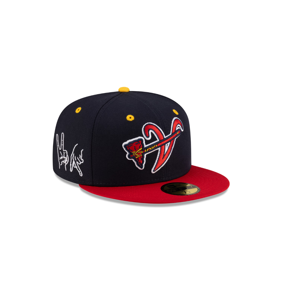 Atlanta Braves – 59FIFTY Fitted – Navy/Red "Inverted"