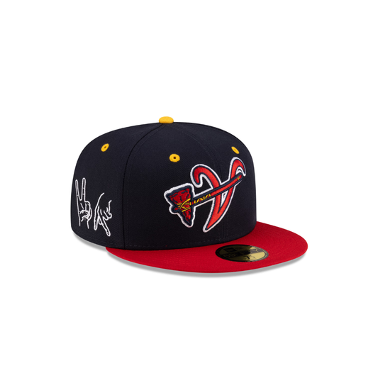 Atlanta Braves – 59FIFTY Fitted – Navy/Red "Inverted"