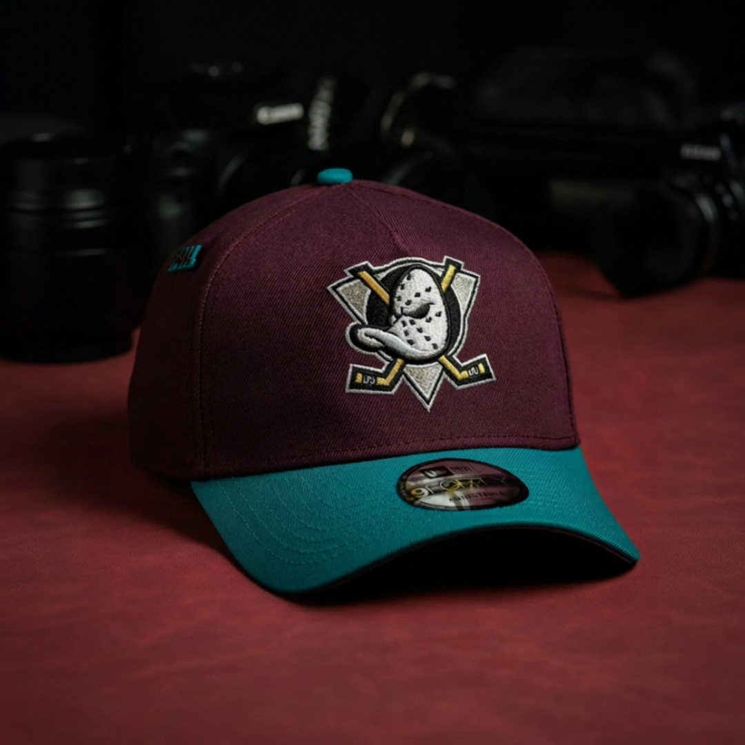 Anaheim Ducks – 9FORTY A-Frame – Burgundy / Teal