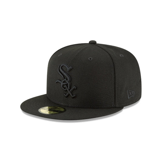 Chicago White Sox Black on Black 59Fifty Fitted Hat