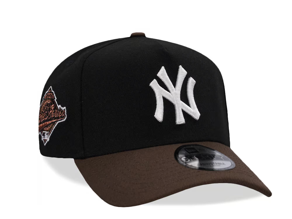 New York Yankees 9FORTY A-Frame – Black/Brown