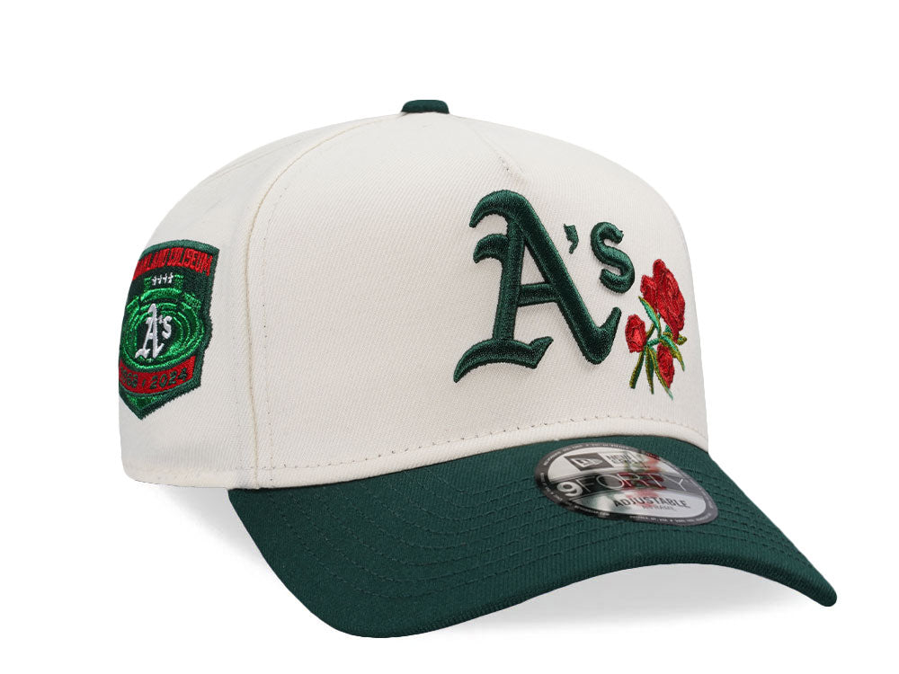 Oakland Athletics New Era Rose Garden Edition 9Forty Snapback Cap - Two Tone
