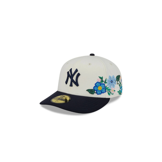 New York Yankees – 59FIFTY Fitted – Cream/Navy Botanical