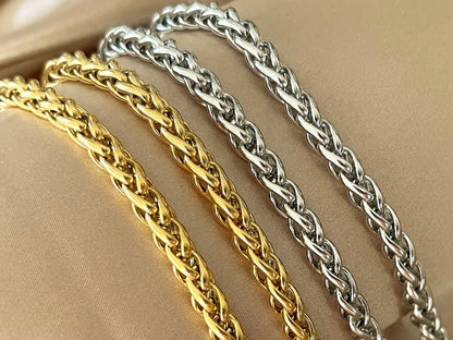 Wheat Chain Bracelet Wheat for Men