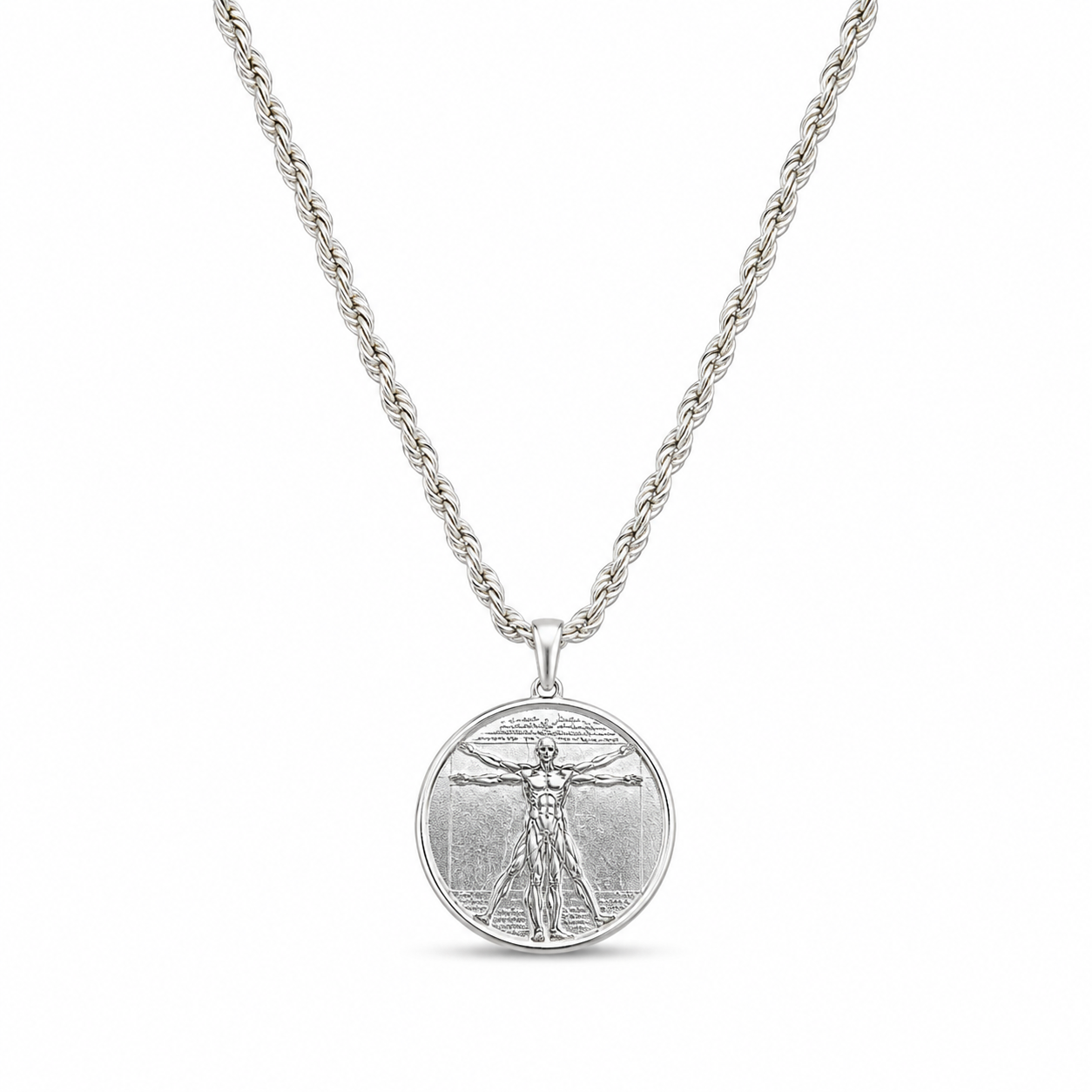 Vitruvian Medallion – Silver