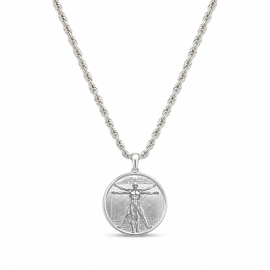 Vitruvian Medallion – Silver
