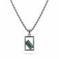 Framed Emerald Drop – Silver