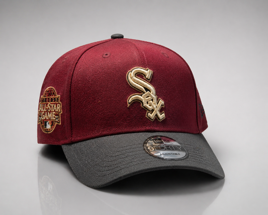 Chicago White Sox – New Era 9FORTY A-Frame Snapback– Maroon/Grey