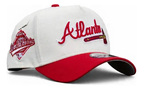 Atlanta Braves – 1992 World Series Patch – Cream/Scarlet Red