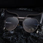 Metal Frame Sunglasses For Men Double Bridge