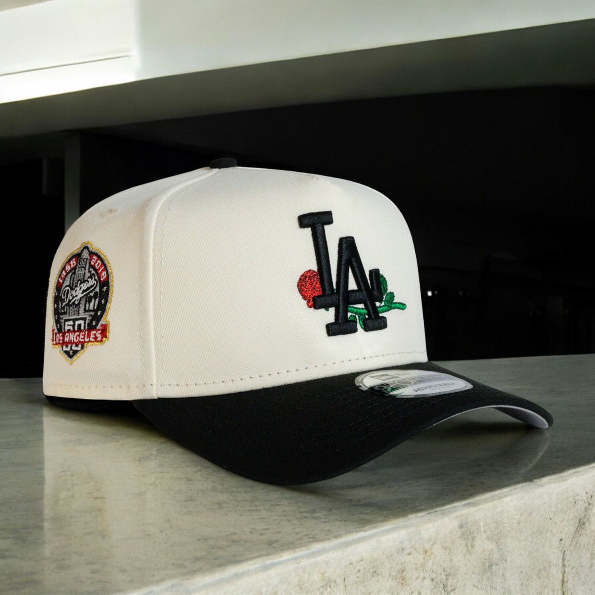 Los Angeles Dodgers New Era 60th Anniversary Rose 9Forty A-Frame Snapback Hat