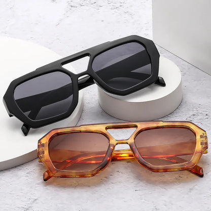 Heavyweight Flat-Top Aviator Sunglasses
