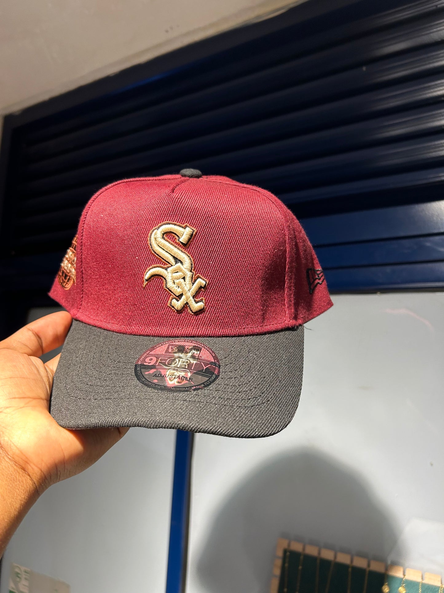 Chicago White Sox – New Era 9FORTY A-Frame Snapback– Maroon/Grey