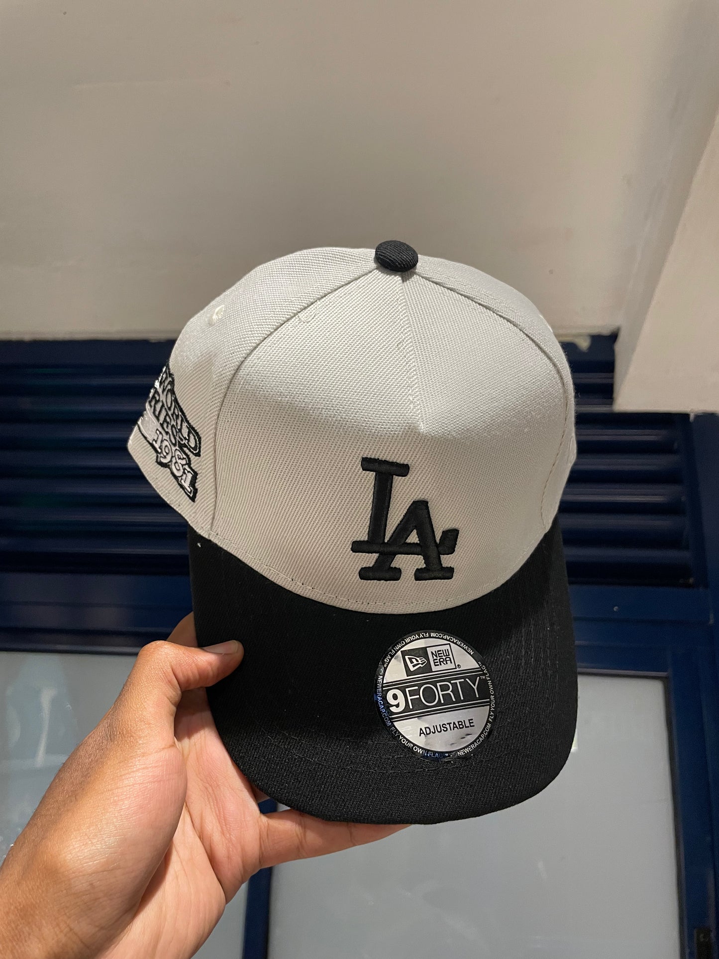 LOS ANGELES DODGERS MLB STONE BLACK TWO TONE UV / NEW ERA 9FORTY A-FRAME