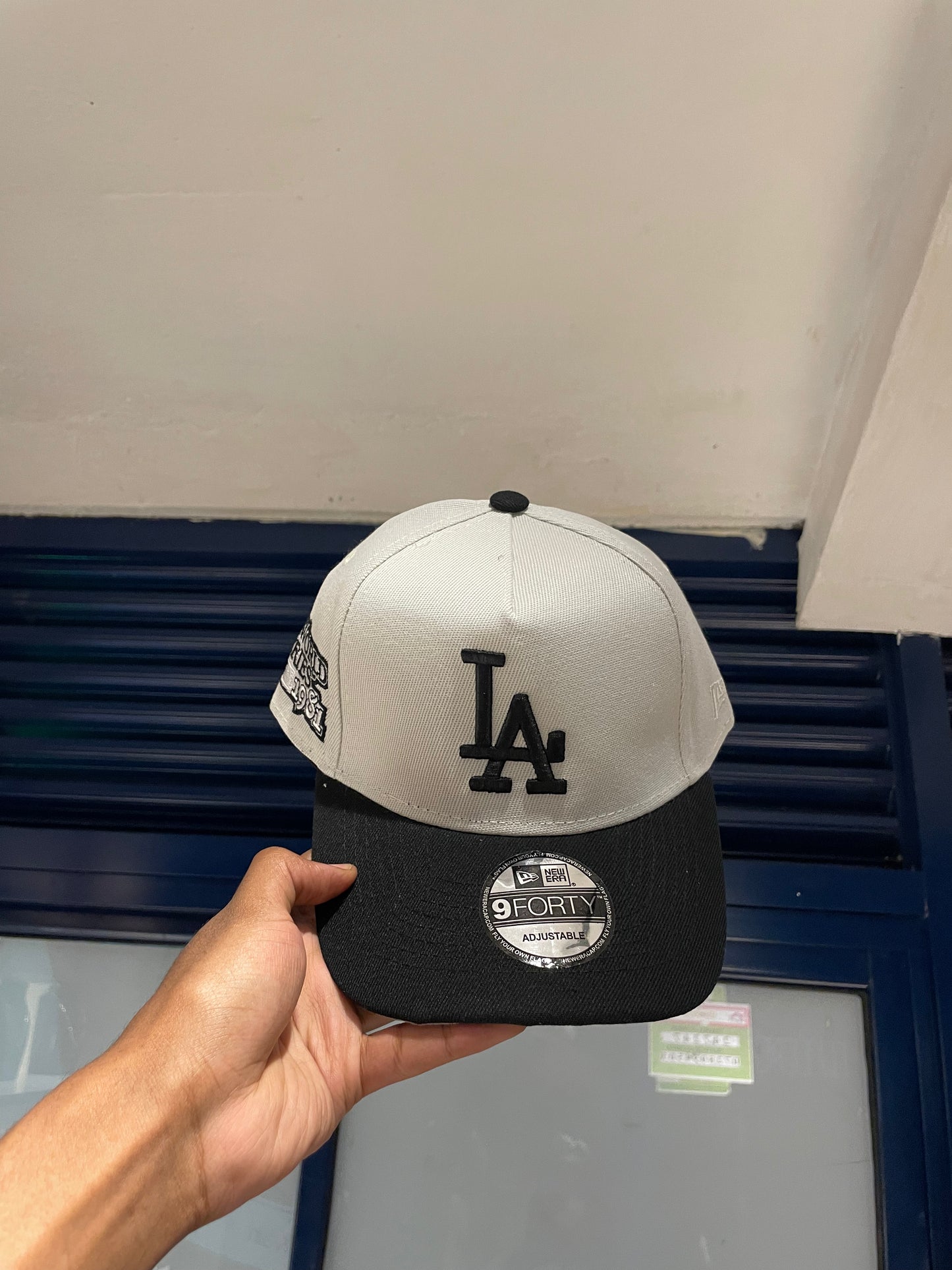 LOS ANGELES DODGERS MLB STONE BLACK TWO TONE UV / NEW ERA 9FORTY A-FRAME