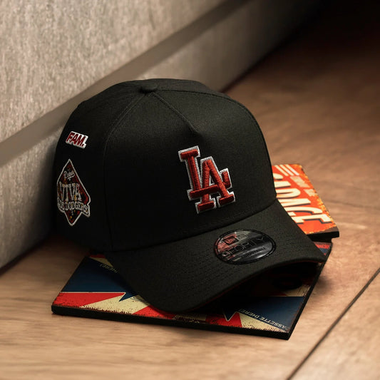 LOS ANGELES DODGERS MLB BLACK RED UV / NEW ERA