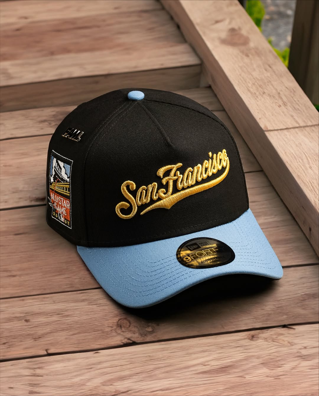 SAN FRANCISCO GIANTS MLB BLACK BLUE TWO TONE NEW ERA CAP